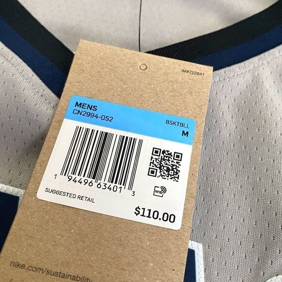 Nike Jordan Georgetown Hoyas #8 Elite Gray Jersey Mens size Medium CN2994-052 - Picture 12 of 12